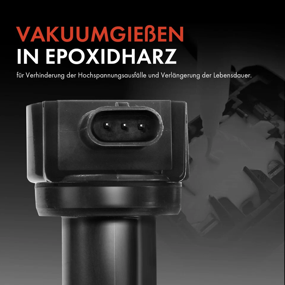 4x Bobina accensione per Chrysler Sebring Dodge Avenger Caliber Jeep Compass 1.8L-2.4L - Immagine 4 di 4