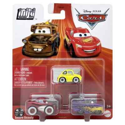 Disney Pixar Cars Mini Racers 3-Pack - Cruisin' McQueen + Luigi + Ramone