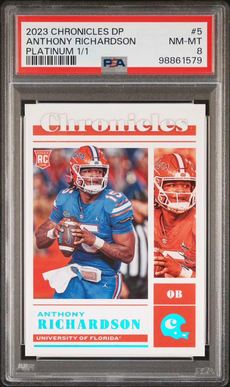 Anthony Richardson Panini Chronicles Draft Picks #5 Platinum 1/1