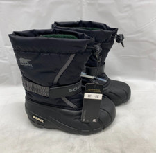 Sorel Children's Flurry Boot - Size 12 - Black/ City Grey