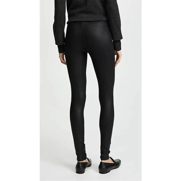 David Lerner NEW / NWT Black Coated Elliott Leggings Size XS Retail