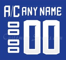 IIHF Team USA Customized Number Kit For 2018 Blue Hockey Uniform