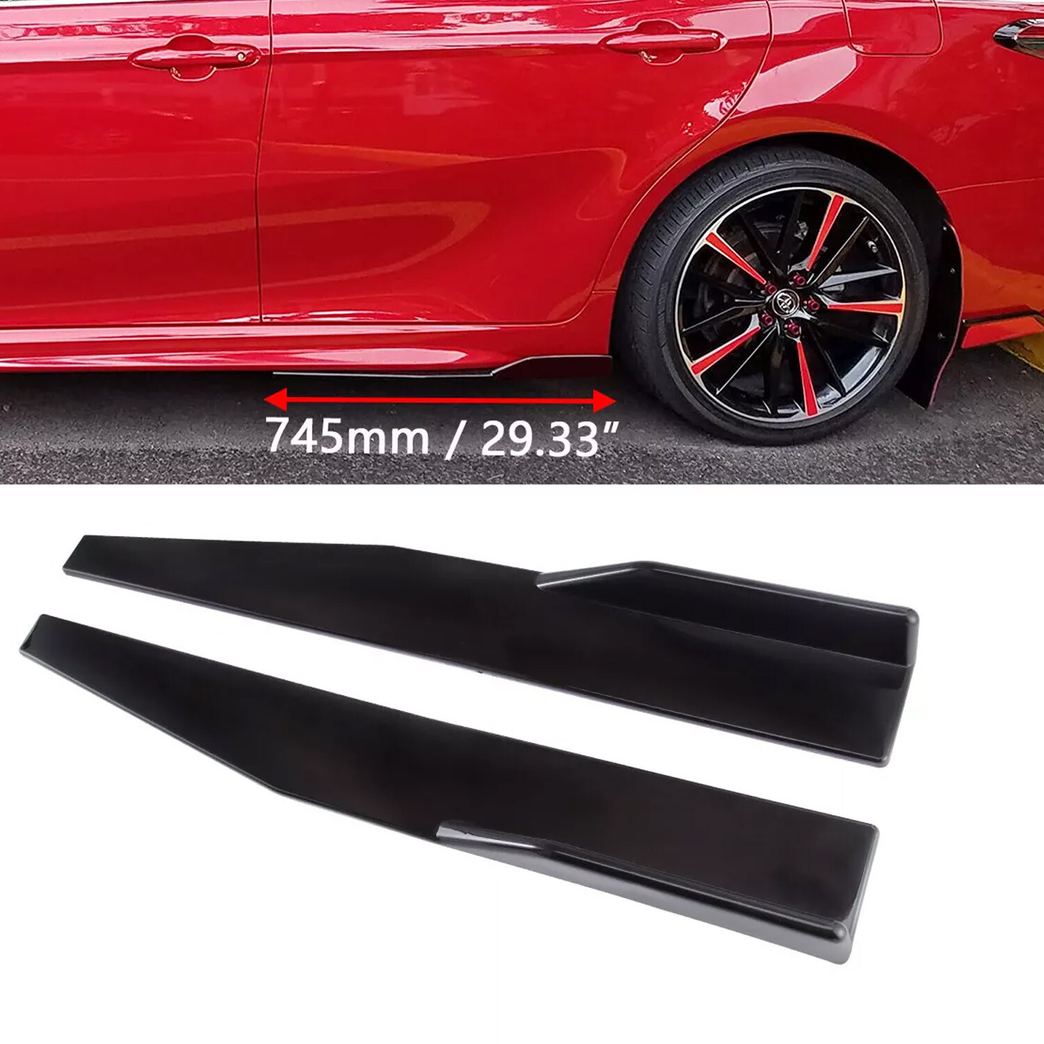 For Acura Integra 2024 Front Bumper Lip /Spoiler Body Kit Side+Skirt Rear