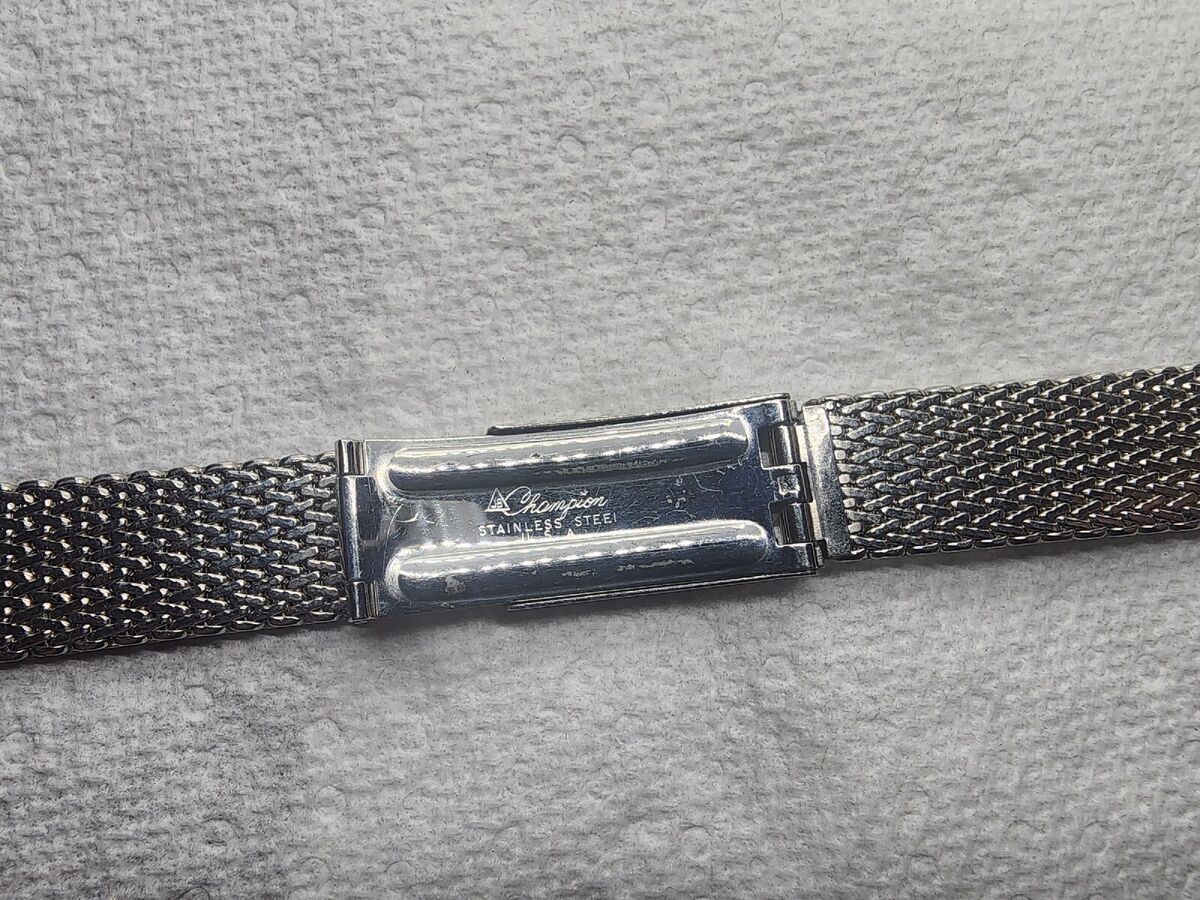 Vintage Zodiac watch 18mm straight Mesh band by JB Champion Vintage Zodiac watch 18mm straight Mesh band by JB Champion