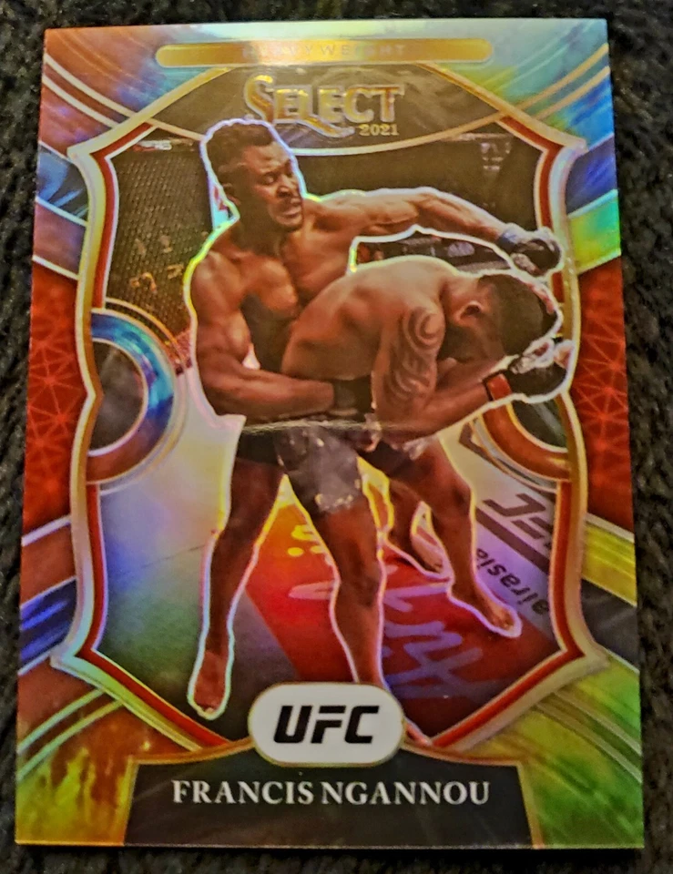 2021 UFC PANINI SELECT Francis Ngannou/25 TIE DYE CONCOURSE - Image 2 of 4