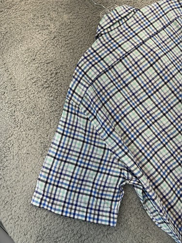 Toscano Short Sleeve Linen & Cotton Button Up Shirt Size Large New With Tag - Picture 11 of 18
