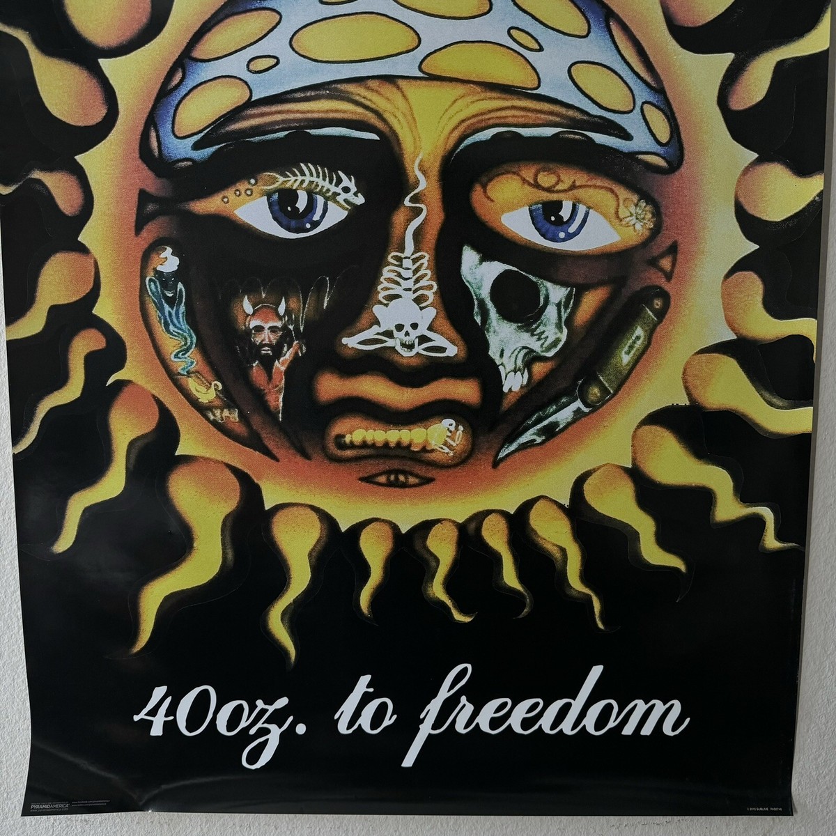 Poster: Sublime 40oz. To Freedom Album Cover 24x36 Large - Band