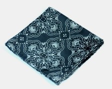 Lord R Colton Masterworks Pocket Square - Cape Horn Black  Gray Silk - 75 New