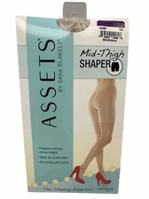ASSETS by Sara Blakely mid thigh shaper nude size 5 220-265 lbs Spanx brand