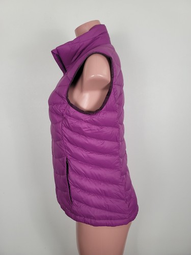 Eddie Bauer Women’s Medium Purple Goose Down Full Zip Puffer Vest Outdoor Hike - Picture 6 of 9