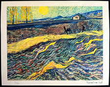 Vincent Van Gogh Litografia COA originale firmata numerata [Edvard Munch-]