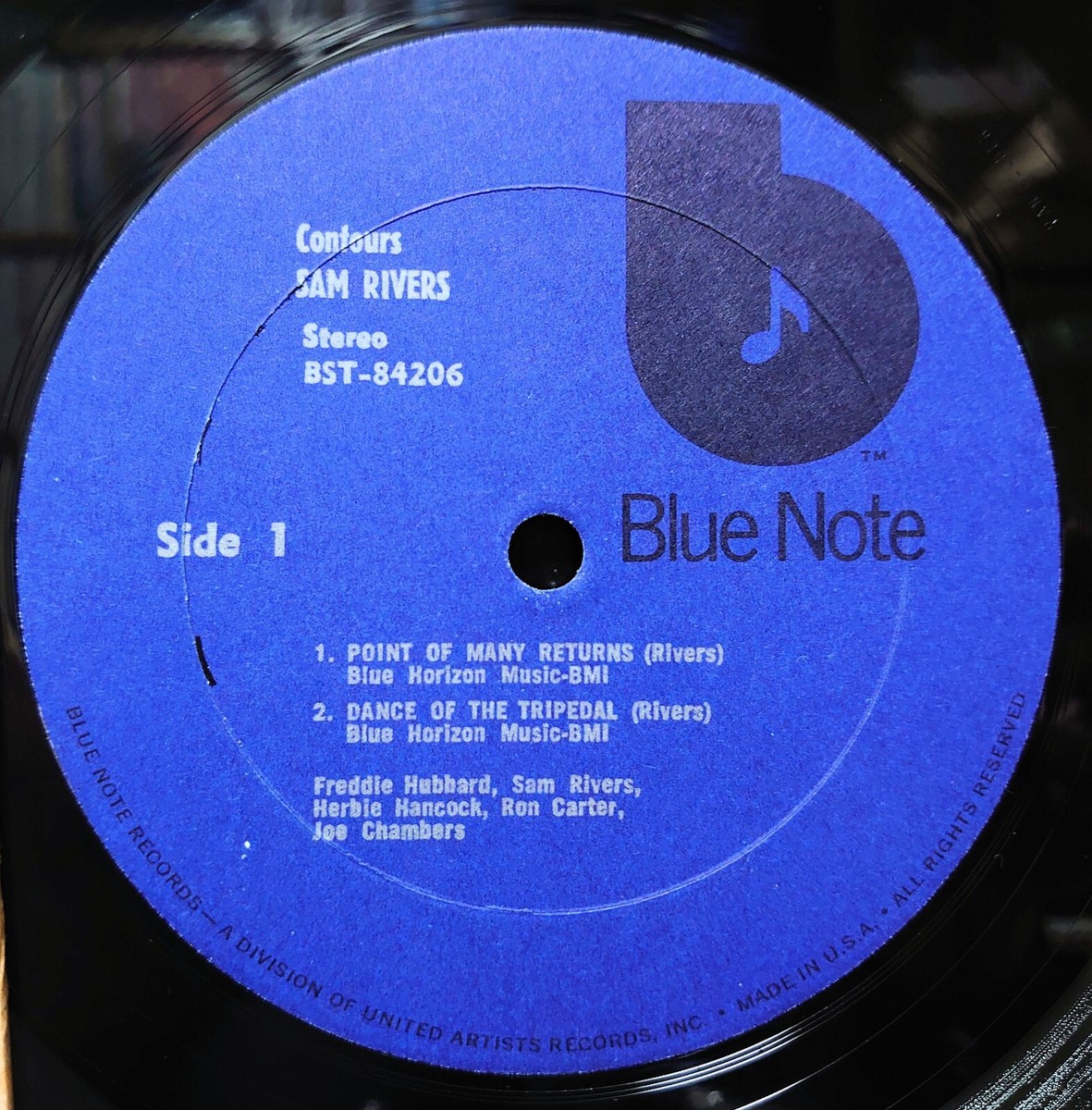米LP Sam Rivers Contours BST84206 BLUE NOTE /00260 SAM RIVERS - Sam Rivers - Contours LP (Tone Poet Vinyl