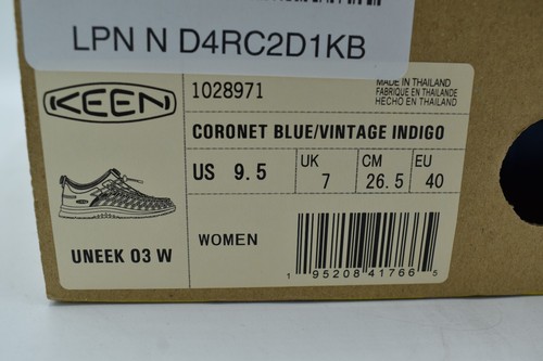 Keen Womens Size 9.5 Uneek O3 Coronet Blue Indigo Sneaker Sandals Shoes - Picture 13 of 13