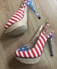 Designer Shoes Size UK 5 Euro 38 By Dolcis American Flag Design Stars & Stripes
