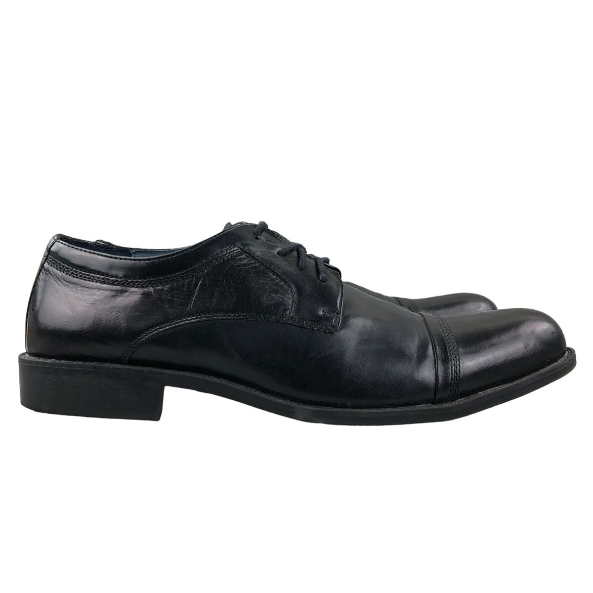 Steve Madden Leather Black Men\'s Lace Up Dress Shoes Amazon.com | Steve Madden Men main image 3