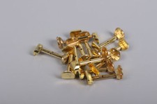 5pcs golden color Violin Chin Rest Clamps Chin rest Screw violin parts