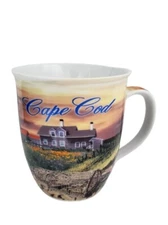 Cape Cod Collectible Coffee Hot Chocolate Mug/ Cup Light House Beautiful Scenery