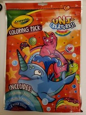 Crayola Uni-Creatures Coloring Pack includes coloring pages markers stickers