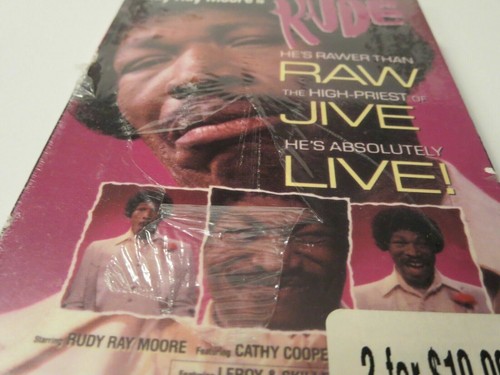 RUDE Dolemite Collection VHS video tape SEALED seal movie ripped seal sticker - Foto 11 di 11