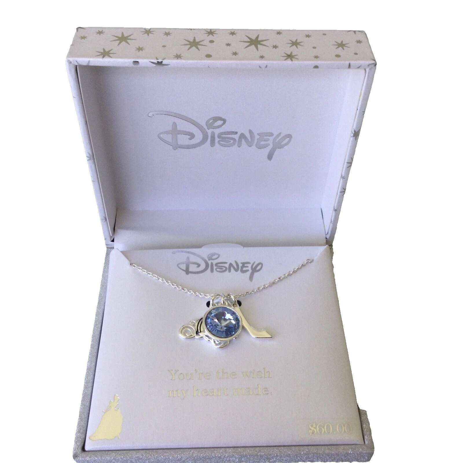 Joyería de Moda Bañado en Plata Cristal Disney