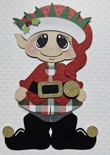 Elf Boy. Scrapbook, Card Making Paper Piecing