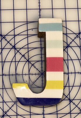 6  x 3.5  At Home Tiny Dreamers Striped  J  Decor - Free Shipping