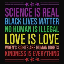 4 Inch Science Is Real Black Lives Matter Love Is Love Human Rights Sticker
