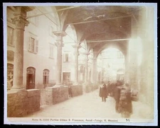 Portico Church Of Saint Francis Ascoli Piceno Italy Albumen Outside Photo 1900s 