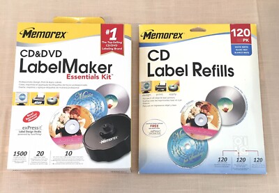 Memorex CD/DVD Label Maker Essentials Kit and Refill 120