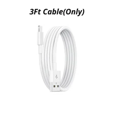 3X Lot USB Wall Charger Block Fast Charging Cable For iPhone 6 7 8 X 11 12 13 14