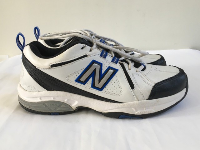New Balance 608 V3 White w/Navy Trim Athletic Walking Shoes Men's Size 10 | eBay