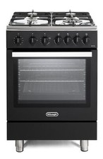 DeLonghi DSC 626 G-1 BL 60cm Modern Single Cavity Gas Range-Style Cooker Black