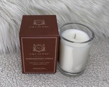 Aquiesse SANDALWOOD VANILLE Soy Wax Candle 6.5 oz Brand New