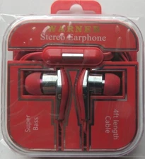 Warner Stereo Earphone Red