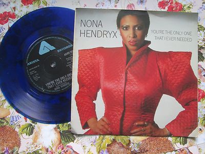 Nona Hendryx You're The Only One That I Ever Needed / Casanova BLUE Vinyl UK 7'' 