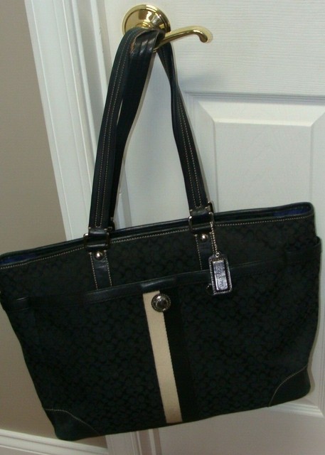 coach diaper bag black