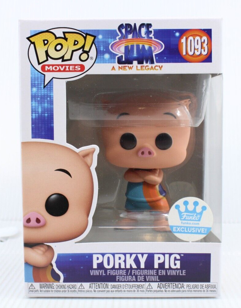 G1 Funko Pop Movies Shop Exclusive Porky Pig Space Jam Vinyl Figure 1093