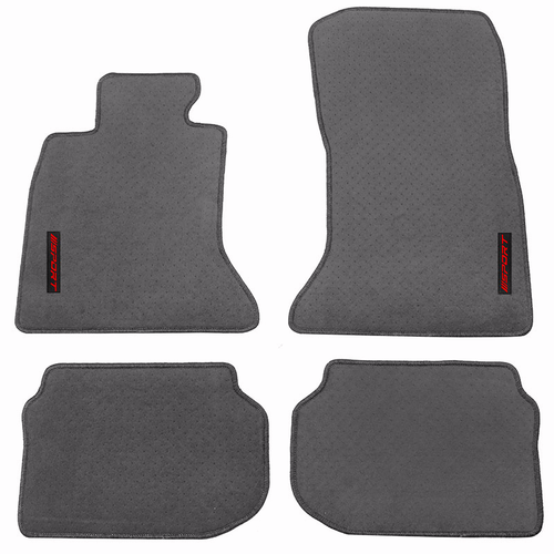 Fits 1116 BMW F10 5Series Grey Floor Mats Car Carpet Front Rear Nylon