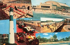 Greetings from Atlantic City 14 13858 Freeman Postcard