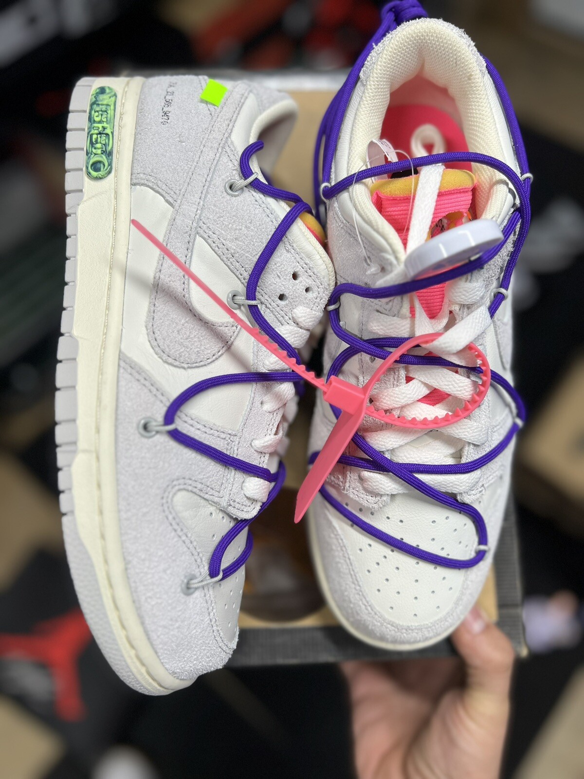 OFF WHITE X NIKE Taglia 8 5 Nike Dunk Low x bianco sporco lotto 15 di 50 2021
