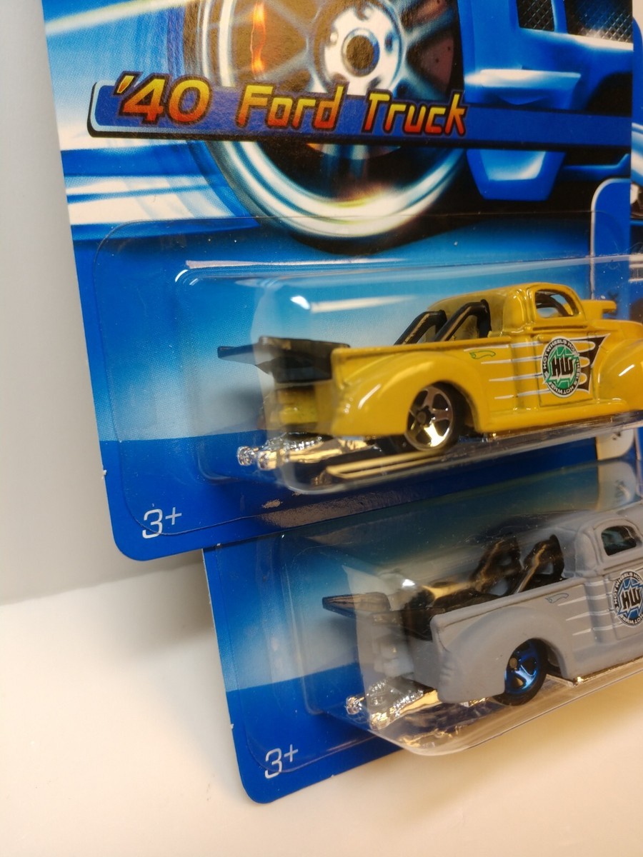 Lot Of 2 Hot Wheels 1940 FORD TRUCK # 142 -Flat Gray
