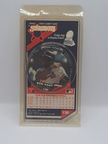 Sealed Starshots 1991 Major League Baseball Greats Badges/Pins - Picture 87 of 108