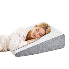 Wedge Pillow, Memory Foam Bed Wedge for Acid Reflux & Recovery23.6×23.6×7.5in