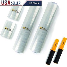 Clear Stretch Wrap Roll Bundle 15in 5in 4000ft Heavy Duty Packing Supplies New