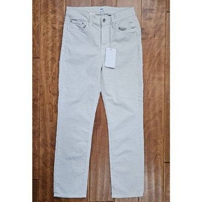 NWT Anthropologie EDWIN Bree Reg Hem Glacier Corduroy Pants Jeans 26