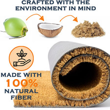 Party S in the Back Door Mat 30X17" Welcome Funny Covered Outdoor Area Coir PVC