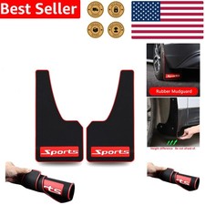 Car Mud Flaps Universal Flexible Black Rubber Splash Guards Set Auto Protection
