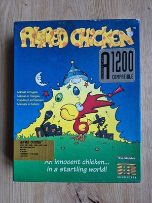   ALFRED CHICKEN VON MINDSCAPE   BIGBOX   Commodore Amiga 500 / 2000  