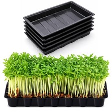 5 x Multipurpose Garden Seed Trays Without Holes Plastic Propagation Base Trays
