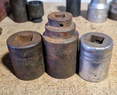 Britool Vintage Steckschlüssel 1/2 3/4 Zoll x3